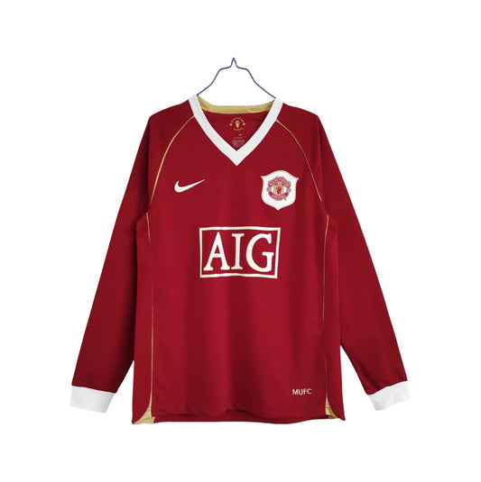 Manchester United 2006/2007 Home Long Sleeve Jersey