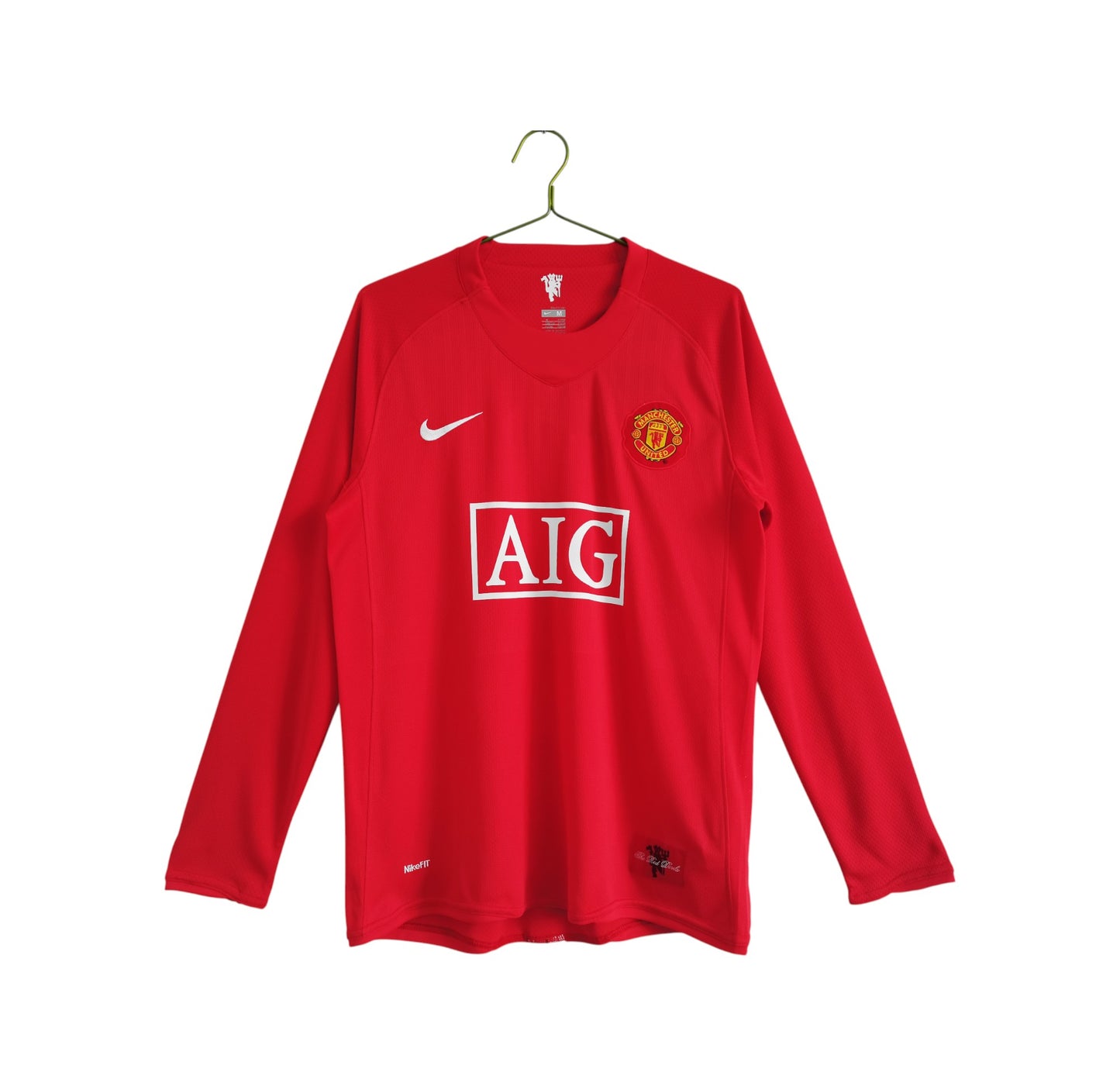 Manchester United 2007/2008 Home Long Sleeve Jersey