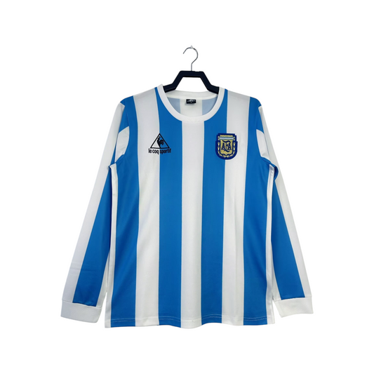 Argentina 1986 Long Sleeve Home Jersey