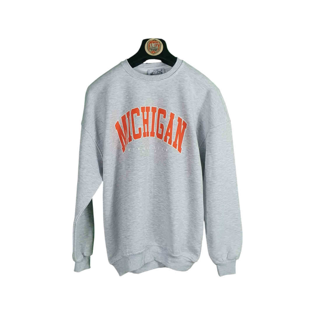 Michigan Soft Grey Sweatshirt